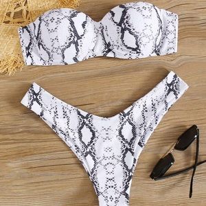 Shein Snake Animal Print Bikini